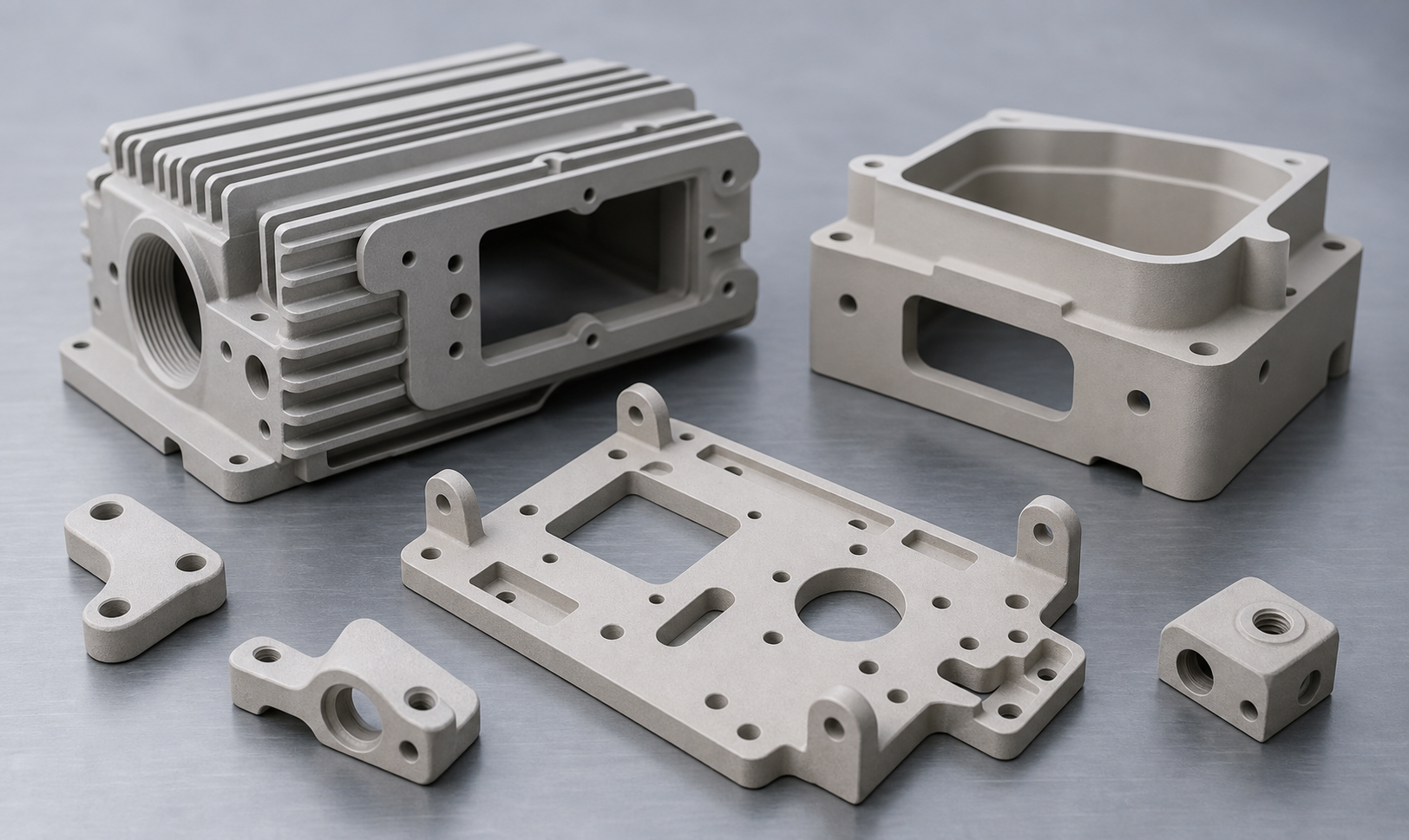 Light ceramic-finish micro-arc oxidized precision housings and brackets